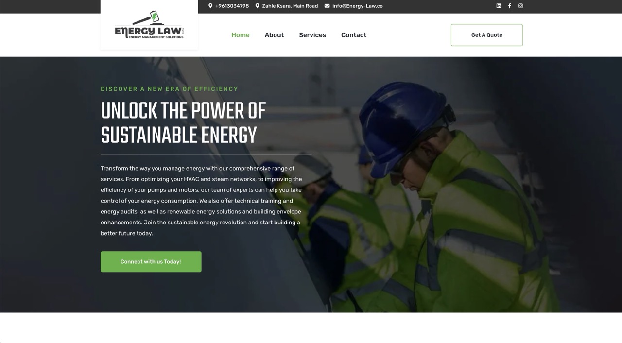Energy Law Firm Website